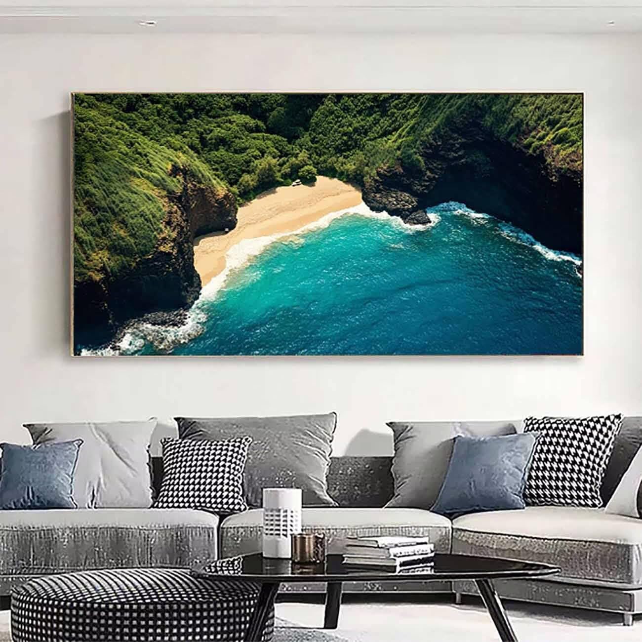 Plażowe zestawy sztuki diamentowej dla dorosłych, malarstwo diamentowe, krajobraz, kryształ, sztuka, zestawy dla dorosłych, dzieci, DIY, 5D, kwadratowe, pełne wiercenie, klejnot, kropki, haft, obrazy