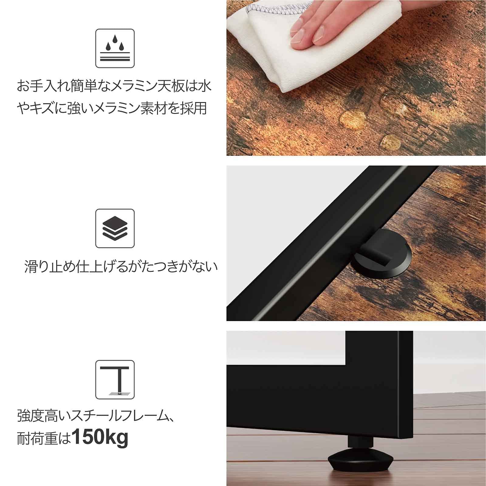 Amazon.co.jp: YEAR COLOR パソコンデスク 幅118cm×奥行60cm
