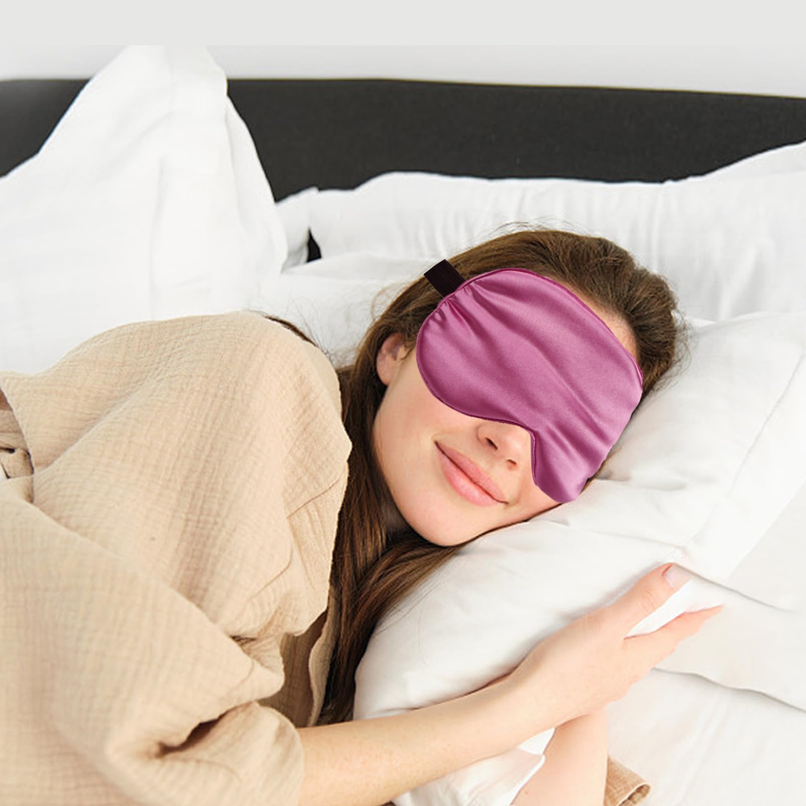 Antifaz de seda para dormir, 20 unidades (multicolor)