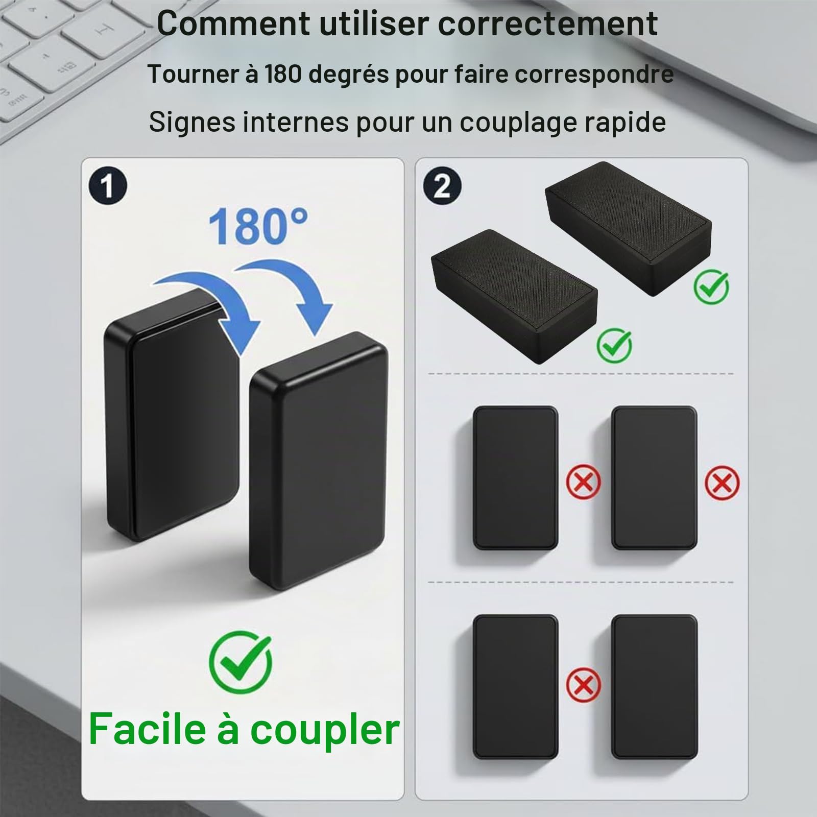 10 Paires Poids Magnetiques Rideau Douche Exterieur, 20 Pièces Aimants Rideau Noir 74g, Poids Plastique Imperméable pour Rideaux d'Extérieur, Tonnelle, Nappe, Anti-Vent