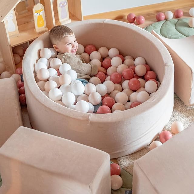 Foto 3 de 6 de KiddyMoon Parque Terciopelo Infantil De Espuma para Niños Carrera de Obstáculos Juguete Montessori para Bebés…