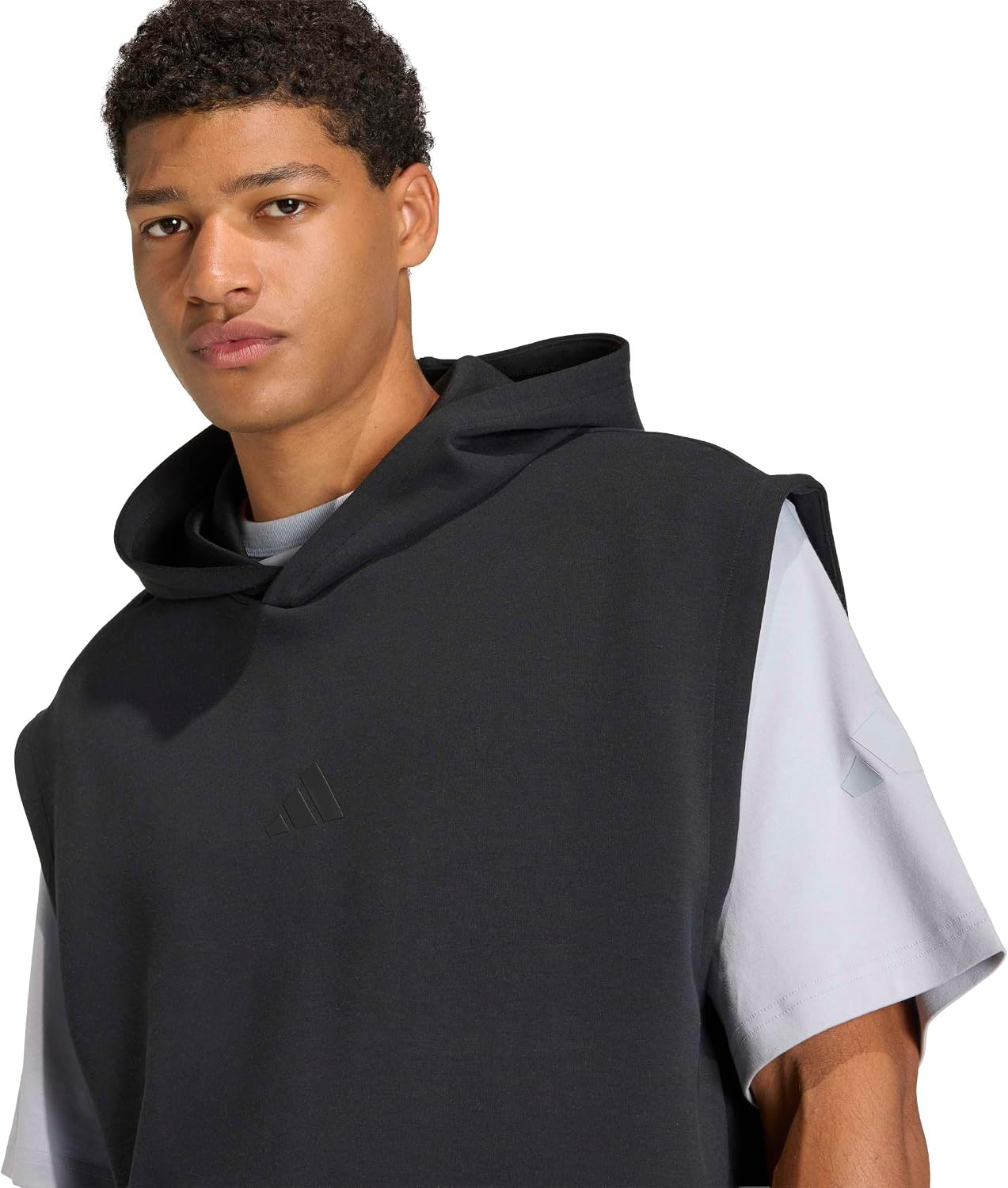 adidas mens Soft Lux Hooded Vest
