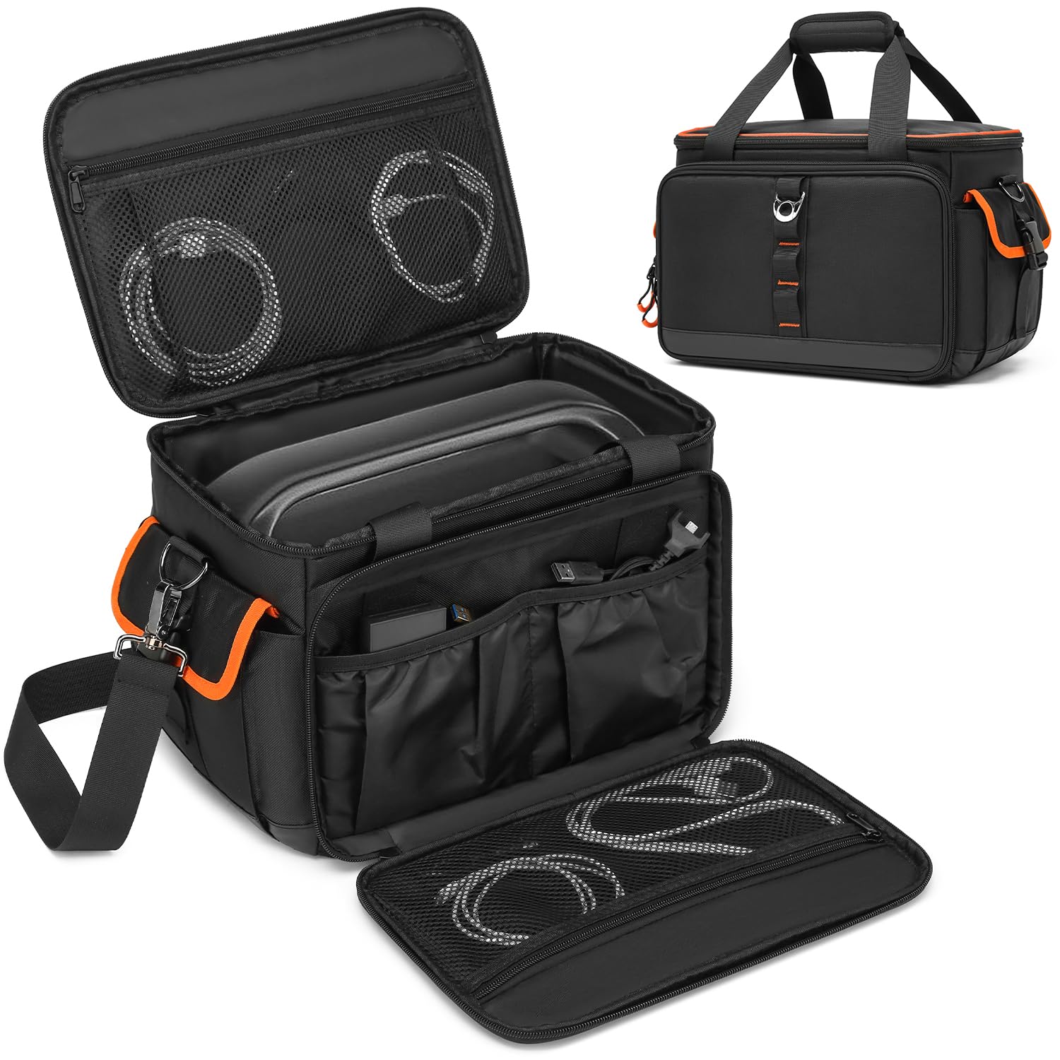 Tasche für Generator kompatibel mit Jackery Explorer 2000 v2/ Anker solix c1000/Bluetti 200 v2/ Ecoflow delta 2 Max 500 Tasche für tragbares Kraftwerk