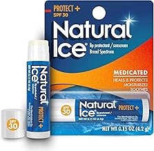 Mentholatum Natural Ice Sunscreen/Lip Protectant SPF 30 Sport 1 Each ( Pack of 12)