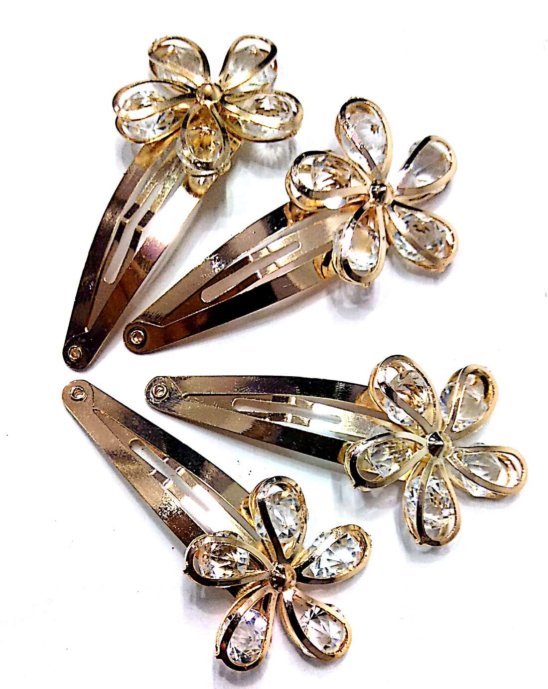 Proplady Party combo (4 pcs set) Stylish Golden Metal Tic Tac Clips, Hair Pins for Girls & Women (B07HJQ3D8N) Amazon Price History, Amazon Price Tracker