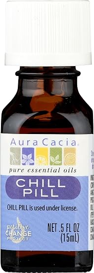 Aura Cacia Essential Solutions Oil, Chill Pill 0.5 Oz (Pack of 1)