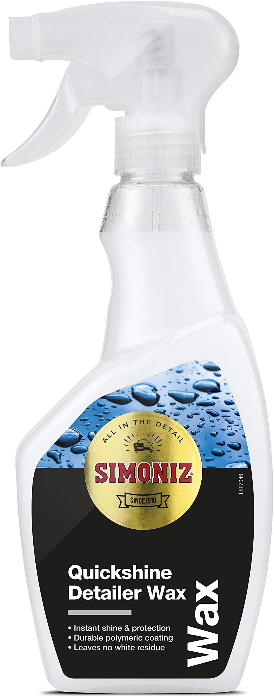 Simoniz, QuickShine Detailer Wax Quick Showroom Shine in A Fraction of the Time, 500ml