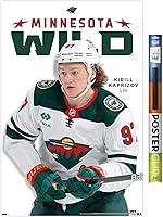Vista 12 de Trends International NHL Minnesota Wild - Póster de pared Kirill Kaprizov Feature Series 23, 22.4 pulgadas de largo x 14.7 W, versión premium sin
