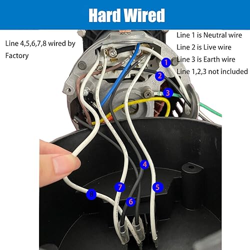 Miniatura 6 de Bomba de piscina enterrada de 2.5 HP, bomba de piscina con cable duro de doble voltaje de 115-230 V, alta velocidad de flujo de 9000 GPH, potente