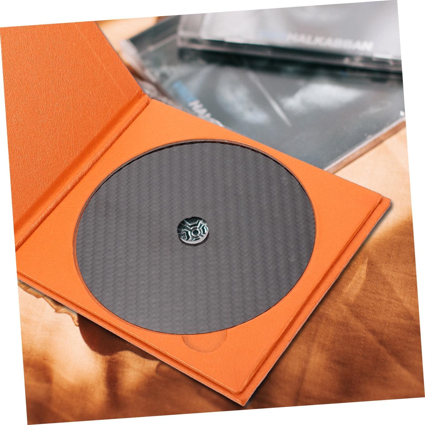 Carbon Fiber CD Turntable Platter Mat Precision Cut Black