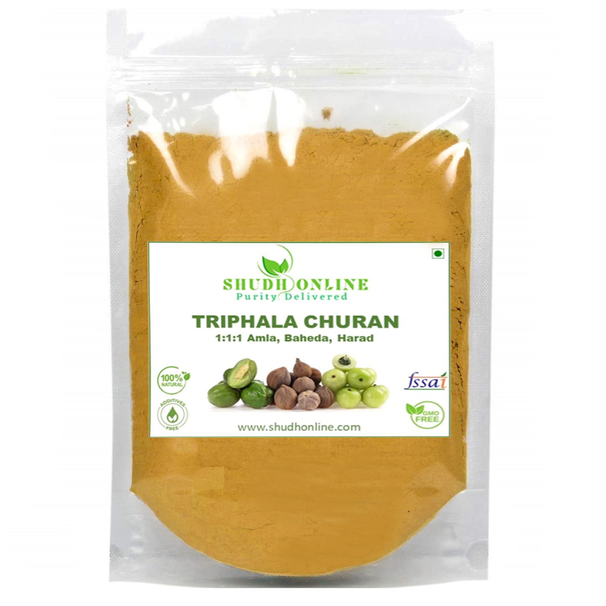 Shudh Online Triphala Churna Powder, Amla, Baheda, Harad 1:1:1 (150 Grams), Organic Trifla चूर्ण, Triphla Churana, Trifala Churanam (B07C4228T6) Amazon Price History, Amazon Price Tracker