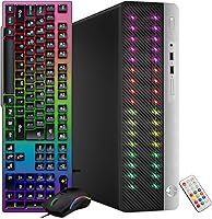 Renewed HP ProDesk 400 G5 SFF Desktop PC | Intel i3-8100 3.6GHz, 16GB DDR4, 512GB SSD, RGB Lighting, WiFi, BT, Win 11 Pro