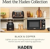 Vista 5 de Haden Horno microondas de 700 vatios y 0.7 pies cúbicos con controles digitales, descongelación e inicio instantáneo para encimera