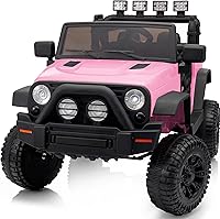 Outfunny 24V Kids Ride on Car with Remote Control, 2x200W Motors, Light Pink - Electric Toy for Boys & Girls