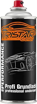 TRISTARcolor Autolack 2K Spraydosen Set für Ford T Mustard Olive Metallic/Hot Mustard Metallic Grundlack Basislack 2 Komponenten Klarlack Sprühdose