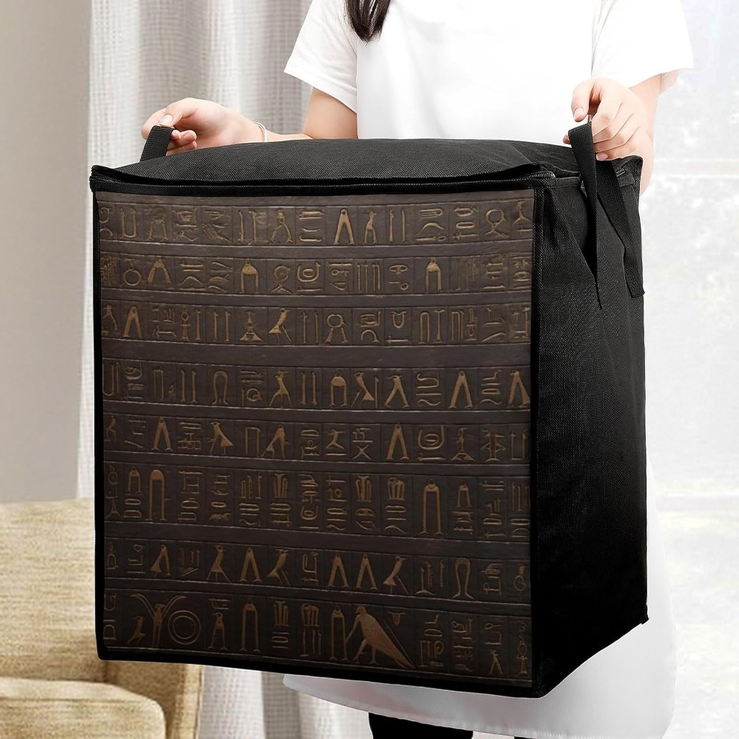 Comforter Storage Bag Large Capacity Zipper Clothes Storage Bag 70L image 5