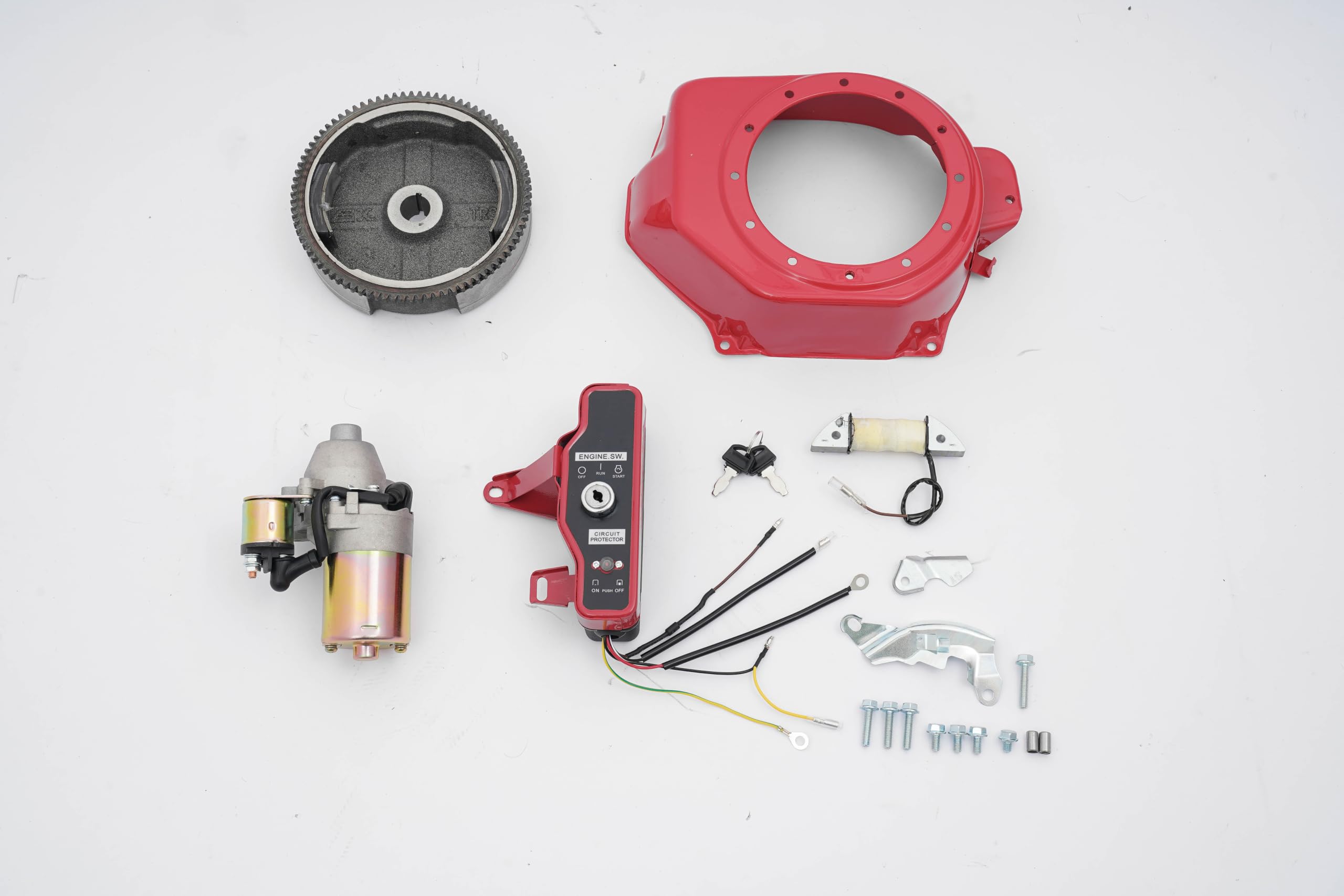Kit de arranque eléctrico del motor, conversión de 12 V, predator Honda GX | Alto Torque, Instalación Fácil, Metal Resistente, Kart Segadora Generador, Conjunto Completo