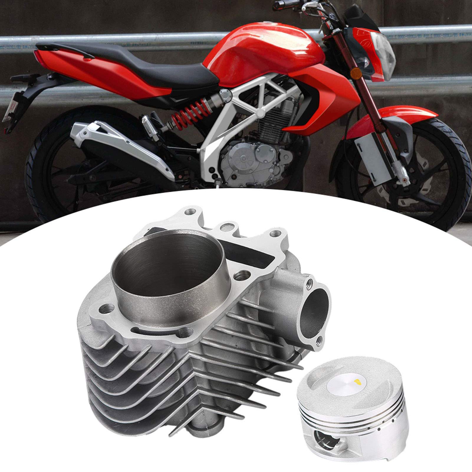gy6 200cc-Big Bore 61mm Motorcycle Cylinder Kit Piston Gasket Set for GY6 150CC 200CC Engine