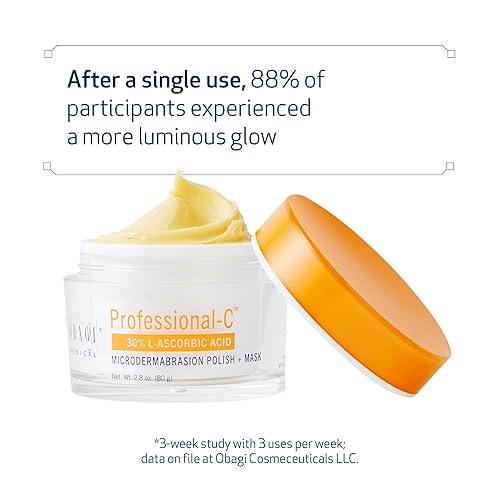Miniatura 2 de Obagi Professional-C - Esmalte de microdermoabrasión + máscara, mascarilla facial de vitamina C de doble acción que exfolia y promueve una piel de