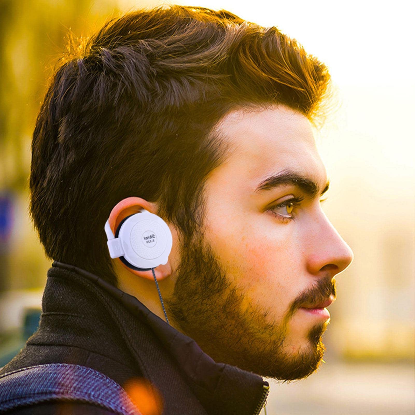 Auricolari Cablati Con Clip Over-ear 3,5 Mm – Sport E Gaming, Suono Stereo, Gancio Sicuro, Magnetici, Per Telefono E Tablet
