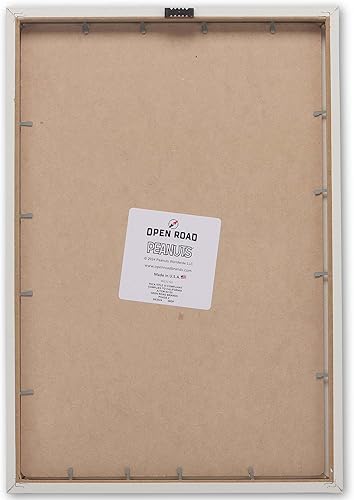 Vista 63 de Open Road Brands Peanuts Snoopy 'Tis the Season to Eat Cookies - Arte de pared de madera enmarcada - Bonita imagen de Navidad de Snoopy