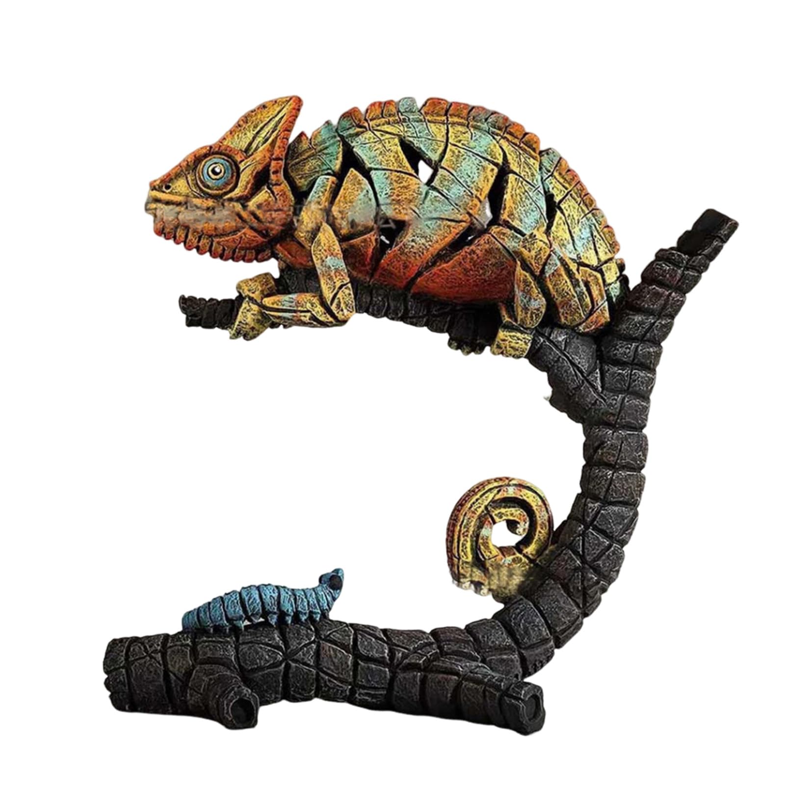 Lawaia Chameleon Animal Sculpture Figurine Decorative Statue Gift For Home And Office