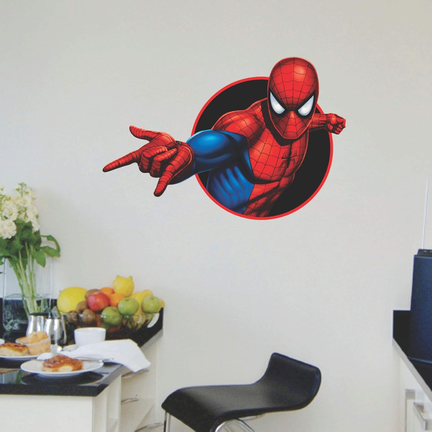DECOR KAFE AS646 Spiderman Decorative Vinyl Wall Sticker for Living