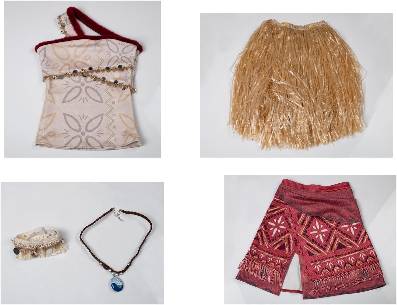 CosFantasy Womens Cosplay Costume Hawaiian Hula Skirt Sets Halloween Outfits - Image 5