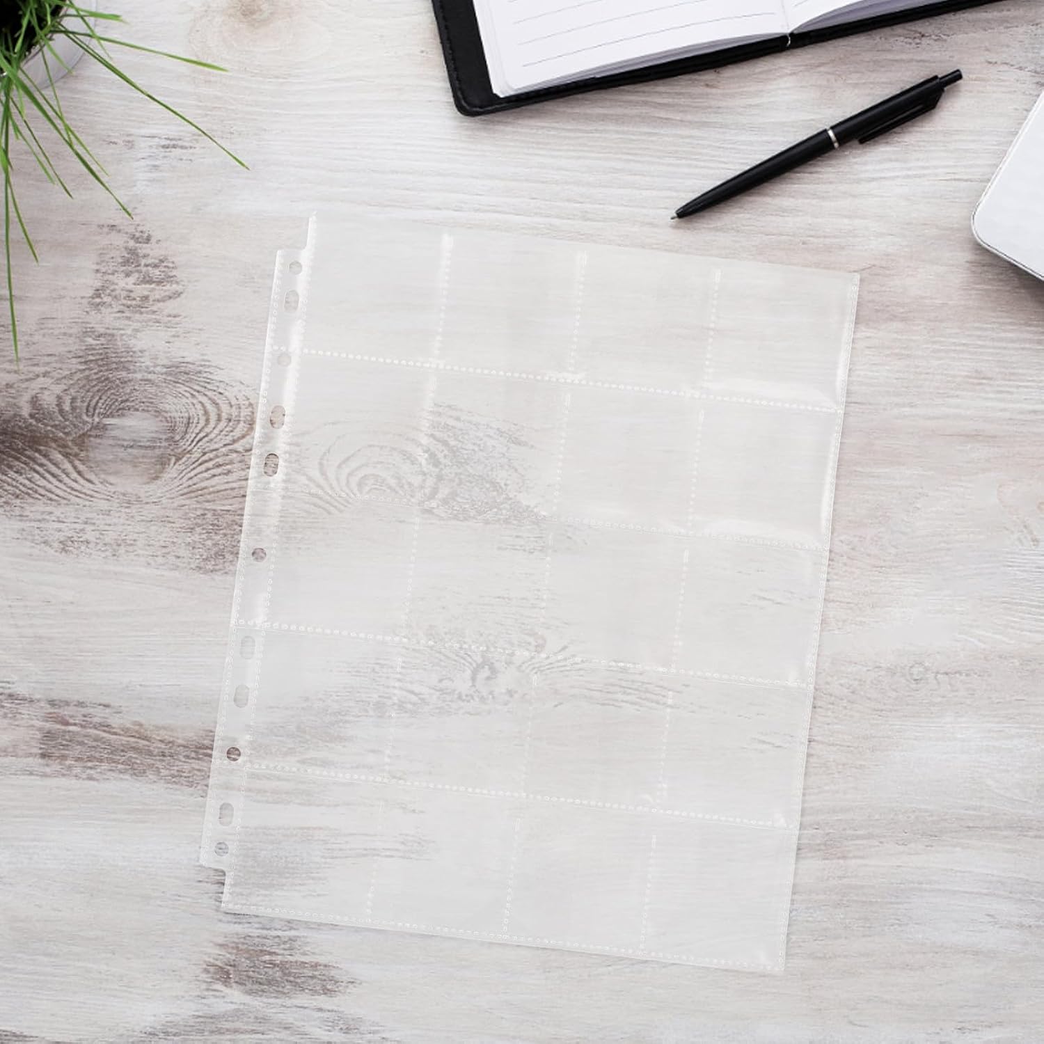 30pcs Acid-Free Film Negative Sleeves Binder Pages, 7 Horizontal Strips 30 Sheets, Film Negative Bags for Archival Photo Storage and Processing Use