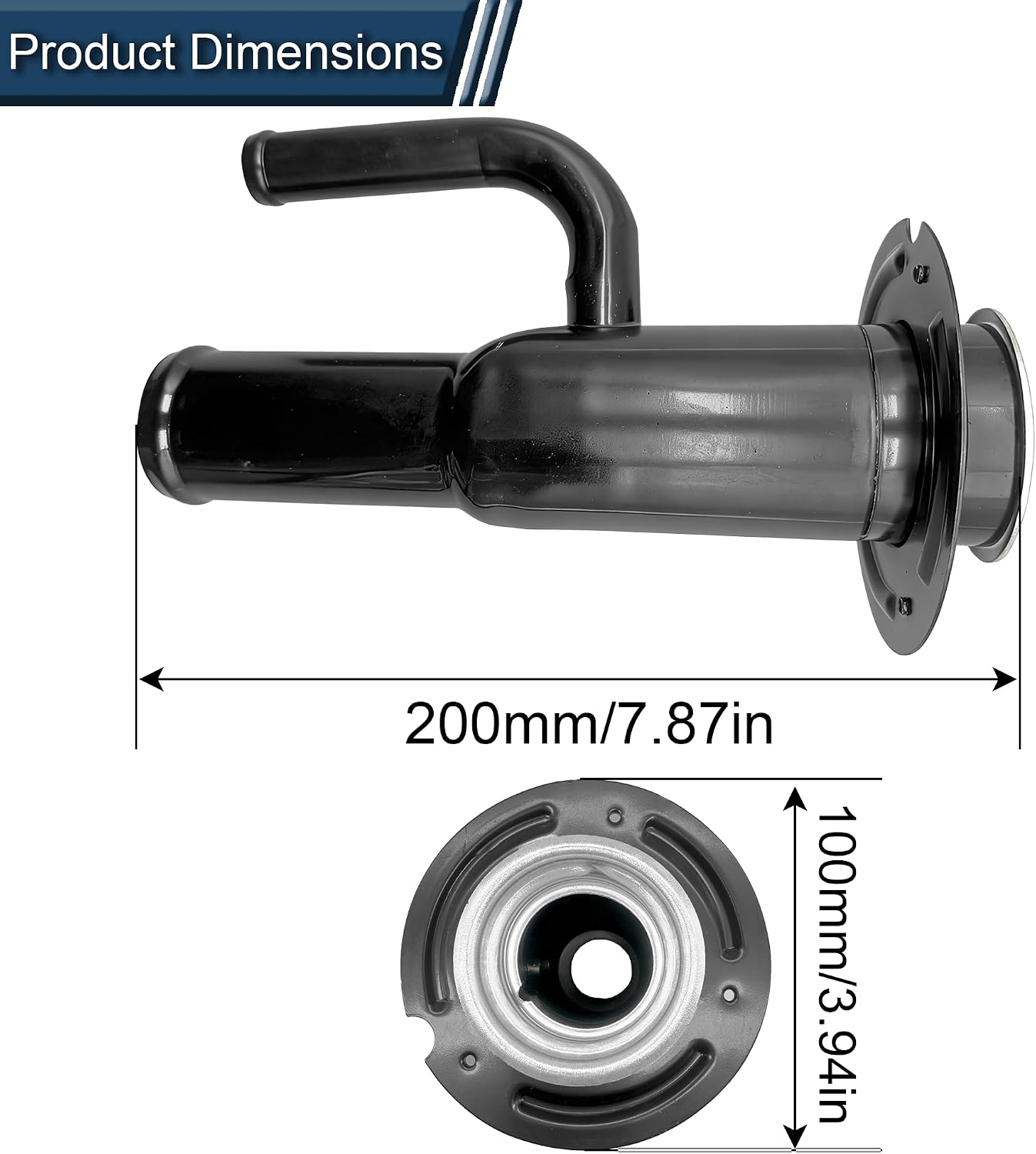 Fuel Tank Filler Neck Pipe Hose Compatible with Ford F-350/F-450/F-550 Super Duty 2005-2007 6.0L Diesel, Replace OE: 4C3Z9034C,577-306,8C3Z9034L,8C3Z9034LE,8C3Z9034LF