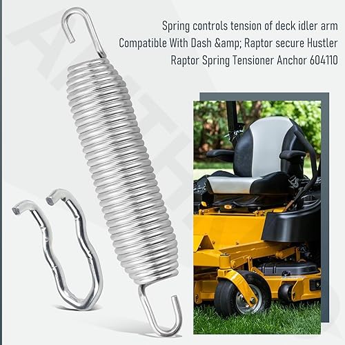 Miniatura 3 de 607616 1 x 6.75 - Muelle tensor de tensión compatible con cortacésped Hustler Raptor FastrakZero Giro, Reemplazar el modelo 607616, 122388, 604291 -