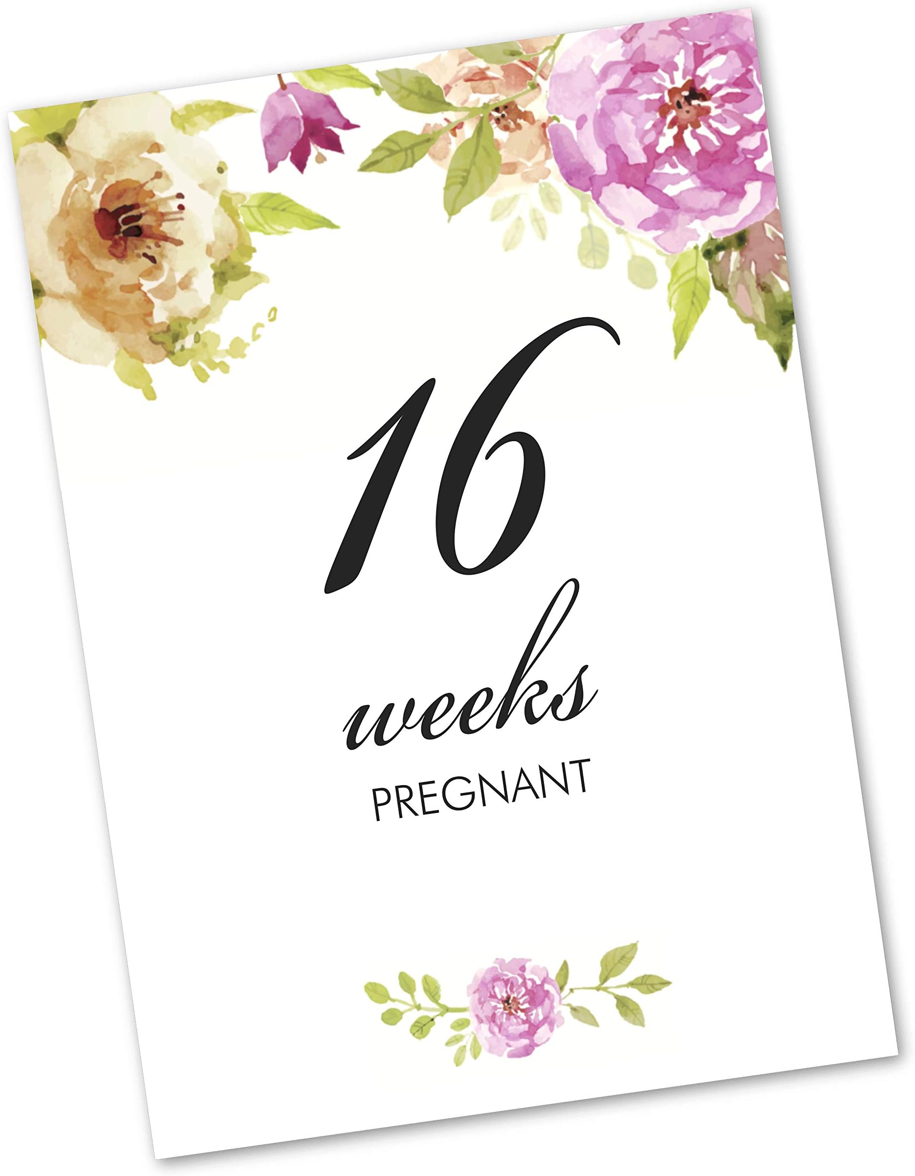 Pregnancy Milestones Cards Baby Maternity - Mummy to be Present Gift, 12 pack (FLC_01)