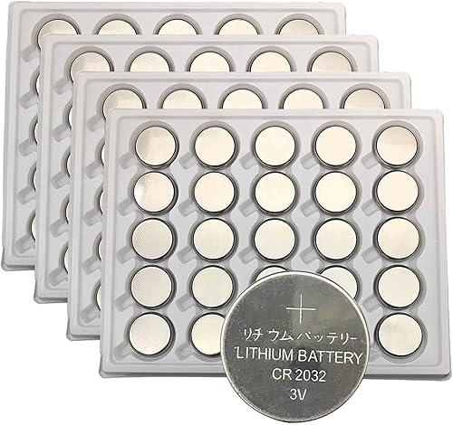 Miniatura 1 de 100pcs 2032 batería de celda de moneda CR2032 3V batería de botón de litio