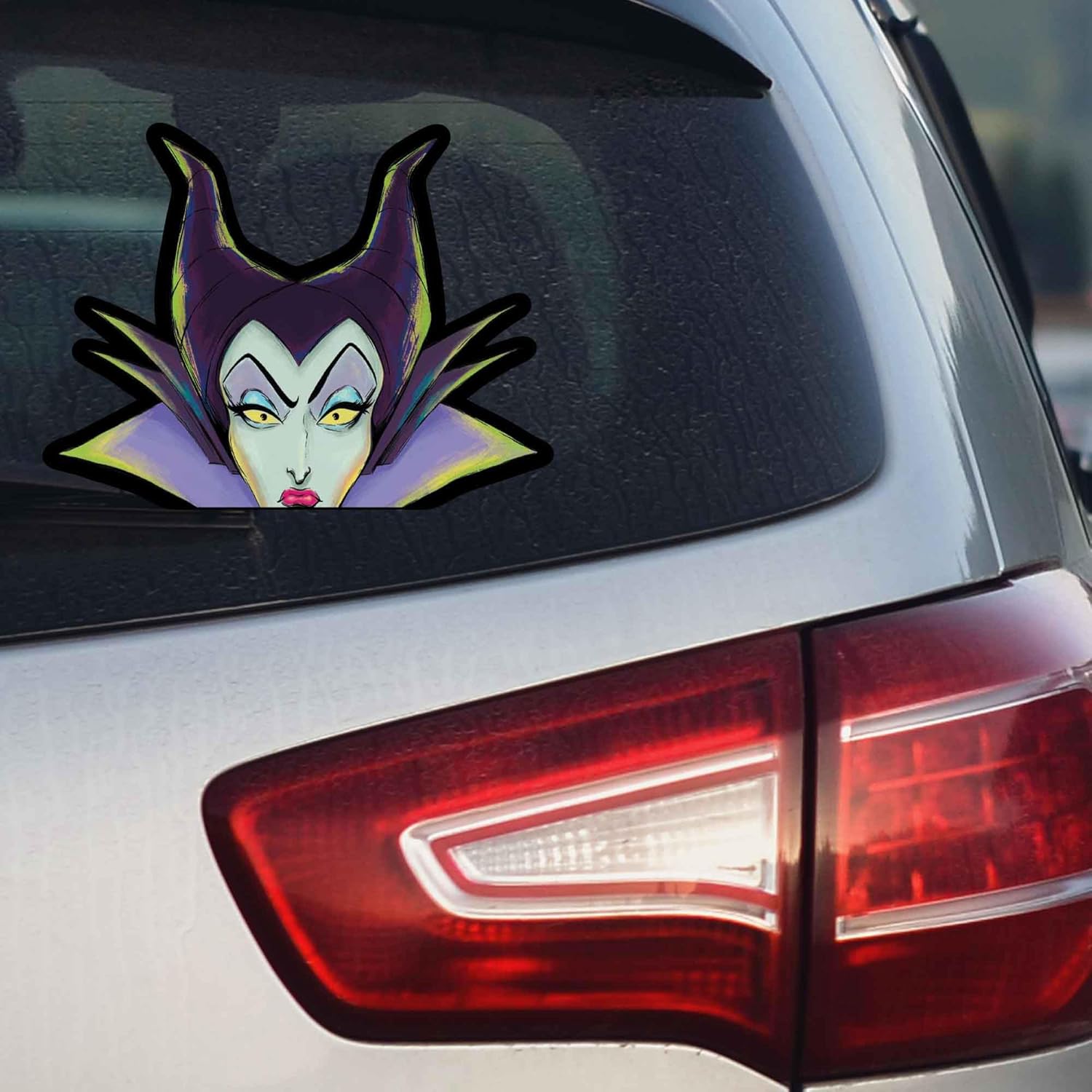 Disney Villains Maleficent Adhesive Vinyl Decal - Dark Maleficent Sticker for Auto Rear Windows or Side Panels - Image 5