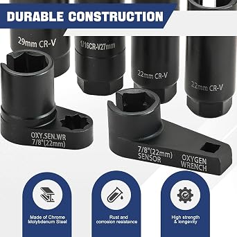 DASBET 7pcs O2 Oxygen Sensor & Oil Pressure Sending Unit Master Sensor Socket Set