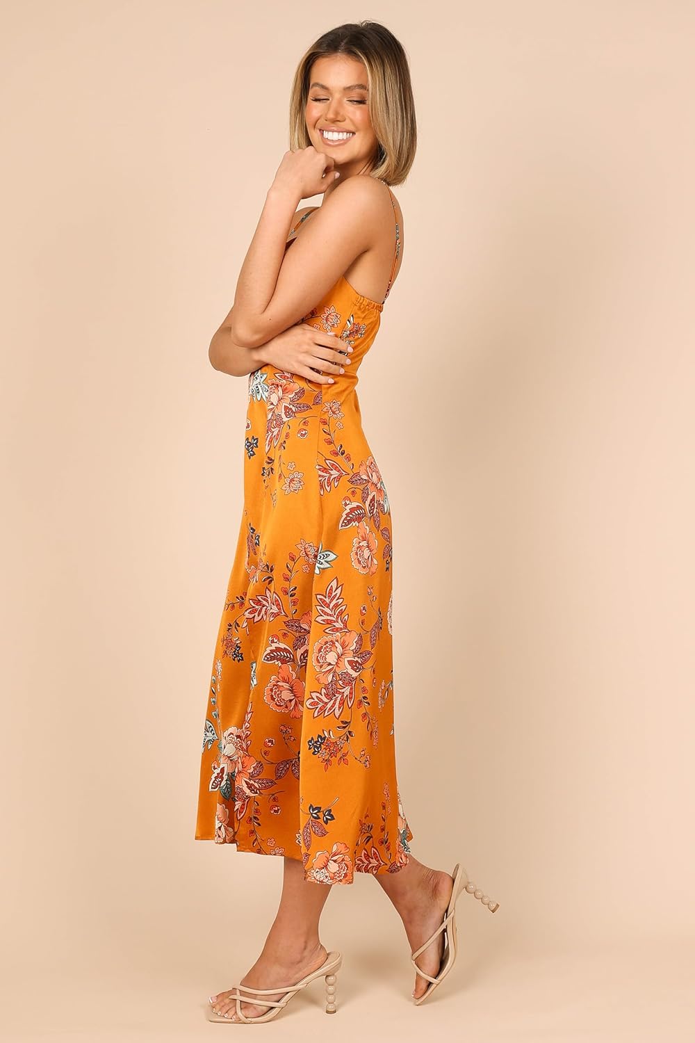 Petal & Pup Womens Alejandra Cowl Neck Midi Dress - Image 6