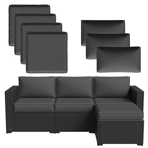 Aoxun 7-Piece Patio Furniture Cushions for Outdoor Furniture Set of