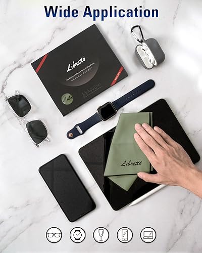 Vista 24 de Libretto Paño de microfibra para instrumentos musicales, 3 tamaños en 1 paquete, producto de limpieza para violín y violonchelo, amarillo, sin