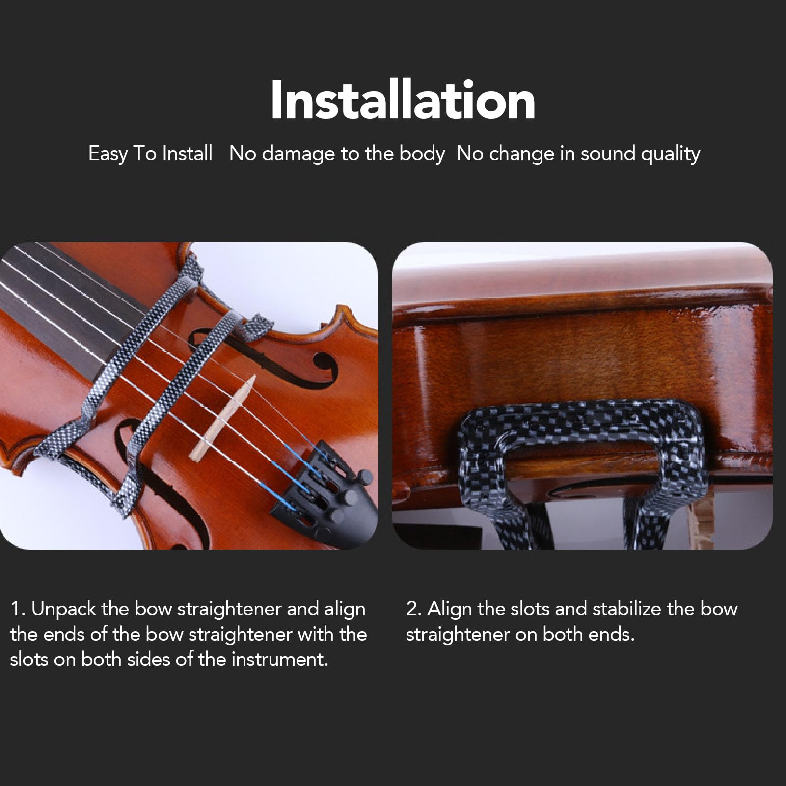 Guida Pratica per l' da Violino Correttore Strumento di Correzione ' da Violino Collimatore per da Violino Design con Copertura a Doppia Faccia Materiale Plastico Adatto per