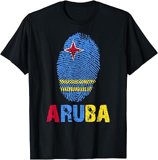 ARUBA Flag Tshirt I Love Aruba Tee T-Shirt