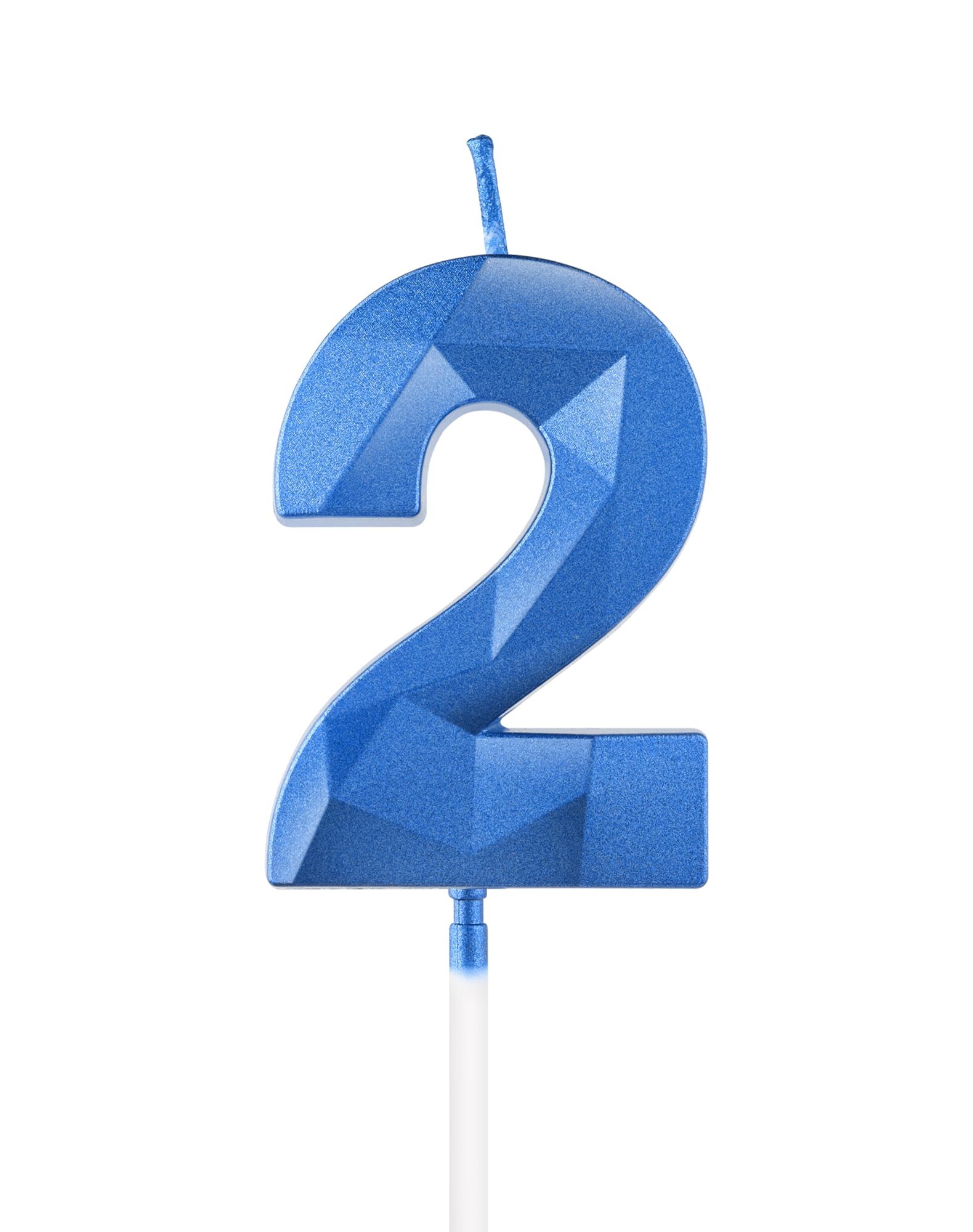 Royal Blue 13th Birthday Candles, 3D Number 13 Candle for Cake, Boy Girl 13th Birthday Decorations,Sapphire Candle Topper Blue Cake Decorations for Birthday Party Wedding Anniversary Supplies — view 28
