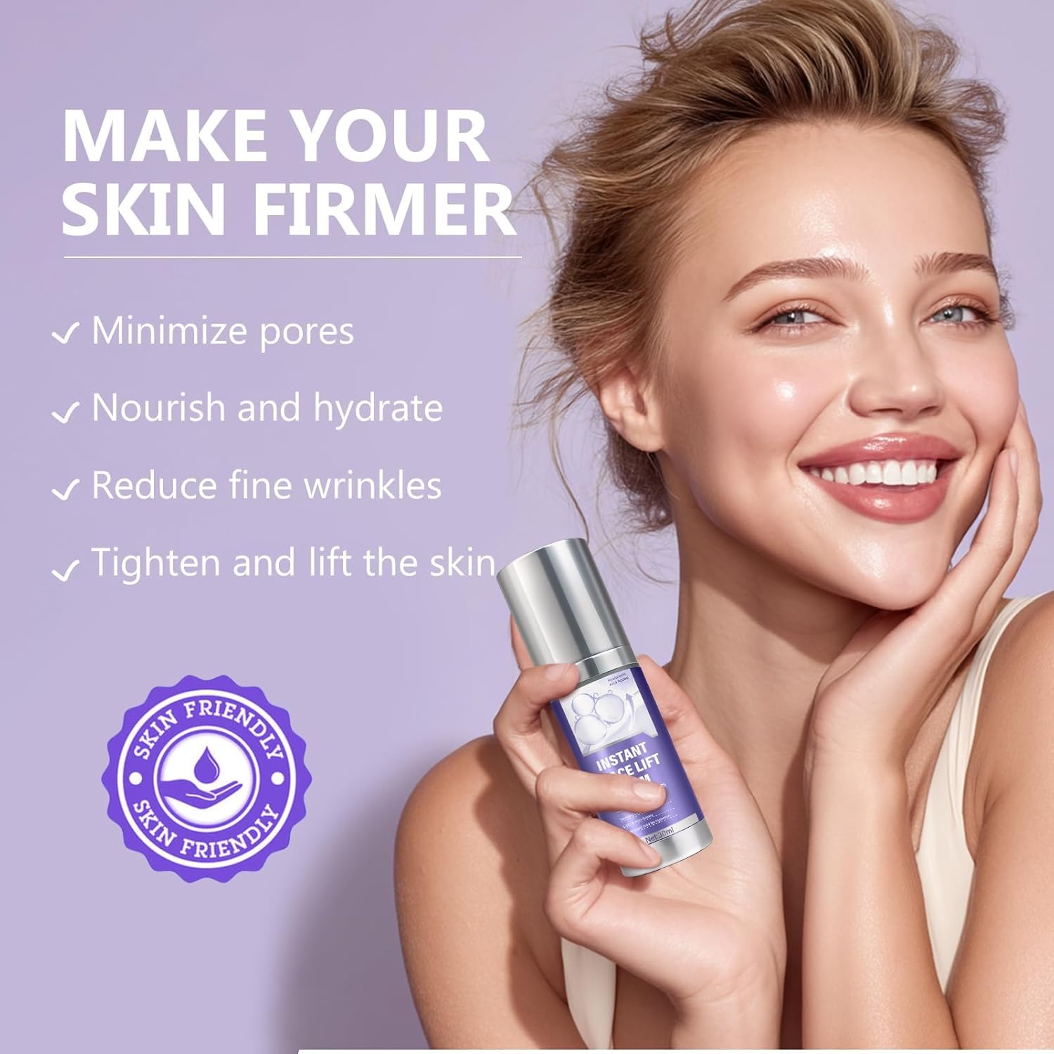 Instant Face Lift Serum for Immediate Skin Tightening & Plumping | Intensive Hydrat... - Image 3