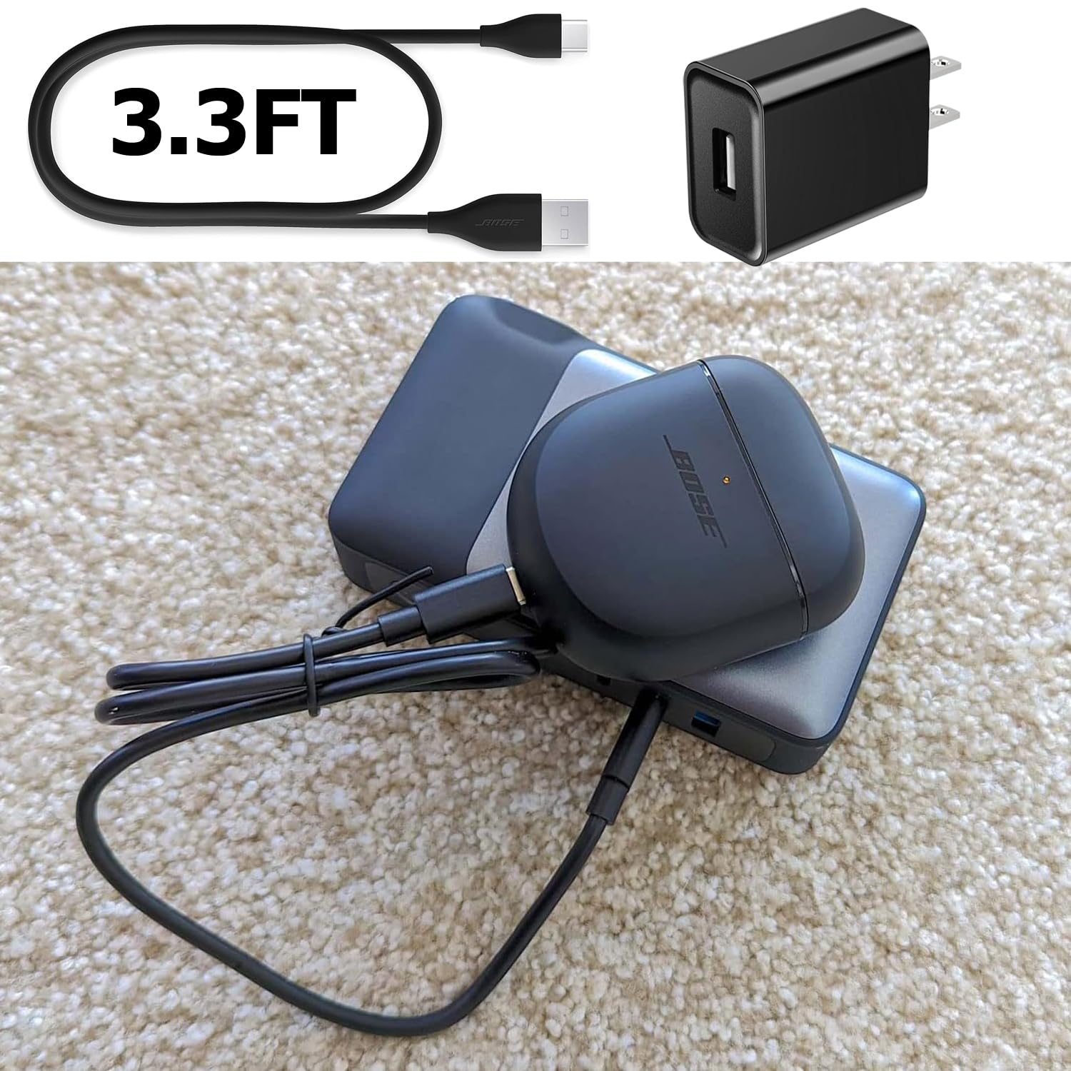 For Bose Speaker Charger USB A to USB C Charging Cord 3ft