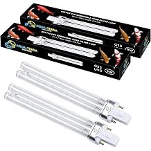 9W Pond Filter Bulb   UVC Ultra Violet Bulbs for Filters & Clarifiers   Germicidal G23 2pin PLS lamp Base for Replacing UV Bulbs in Garden Pond Filters