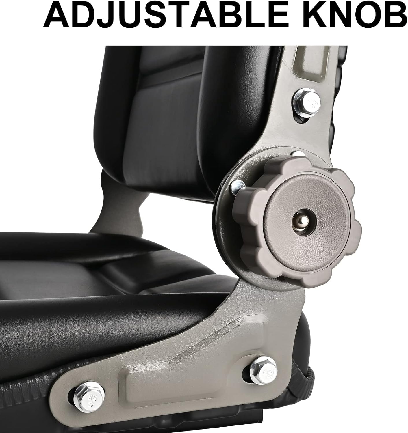 Universal Forklift seat Tractor Seat PVC Mower Seat Excavator Seat with 45º-180º Adjustable Backrest for Heavy Duty Vehicles