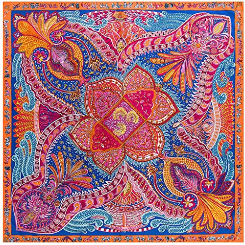 ZHFEL Echarpe, Légère Doux Impression Oversize Foulard Soie Pour Femme-3 Cover