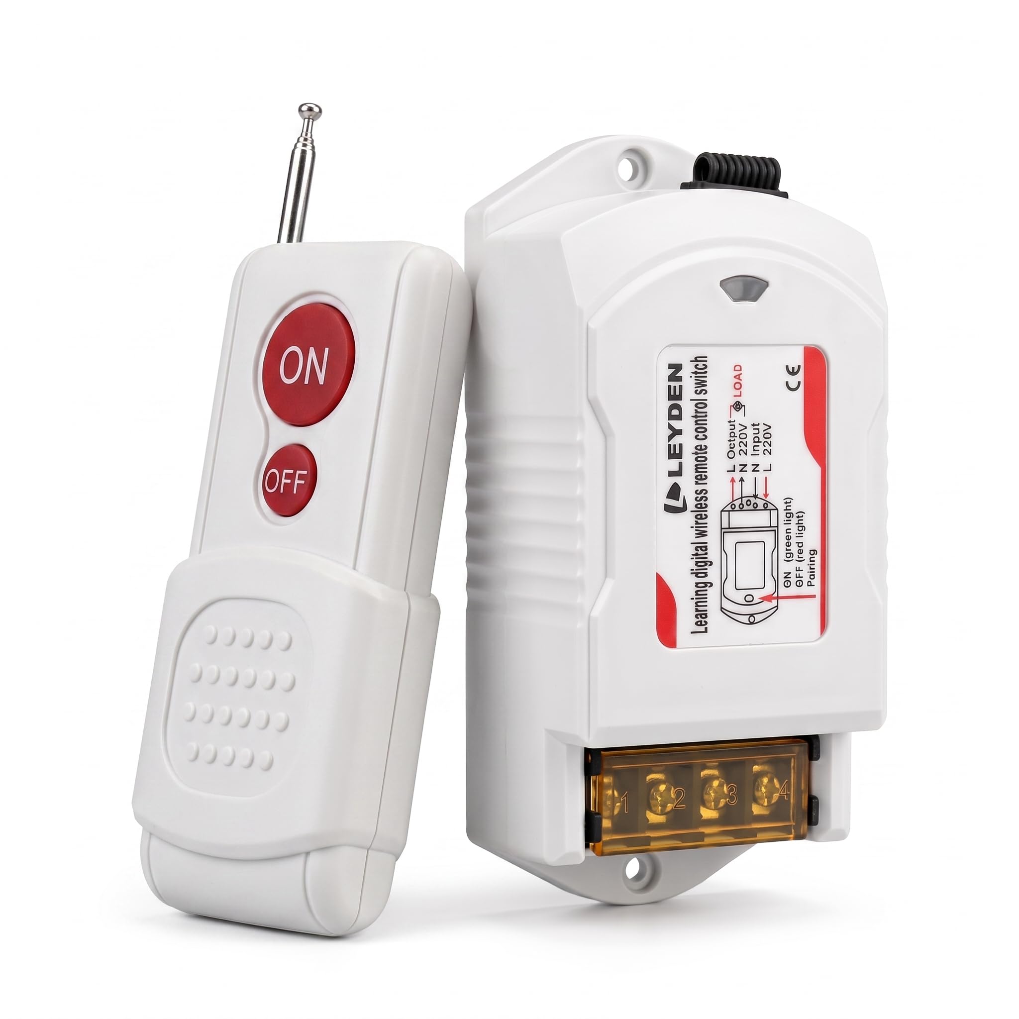 LEYDEN LE-RFC1KM 220VAC 30A RF Remote Control Switch up to 1000m Open Land Range, Heavy Duty Wireless ON/OFF Switch for 2HP Motor, Water Pump, Agriculture, Manual Button-picture-16