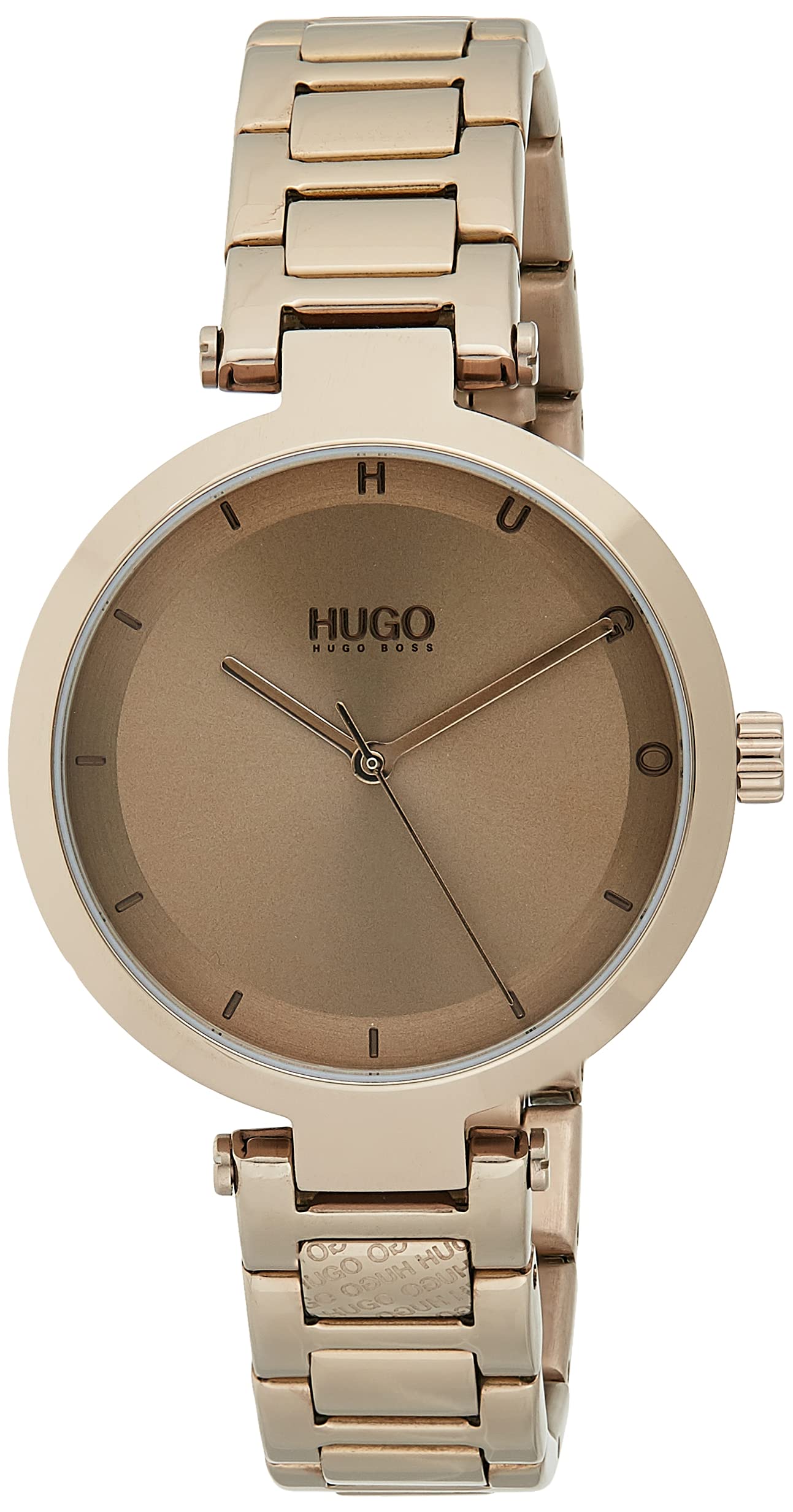Hugo Boss Women's Beige Dial Ionic Plated Beige Gold Steel Watch - 1540077