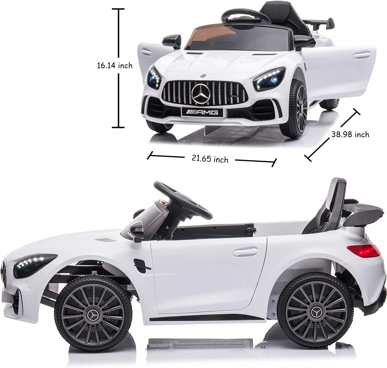 Greatest Product Little Brown box Kids 12V Licensed Mercedes Benz AMG Ride on Car,Driving Battery Operated Vehicle Toy W/ Parent Remote-Control,Music,Sounds& Lights - for Toddler,Baby,Children,3+ Years Old - White 70% Off Everything Little Brown box Kids 12V Licensed Mercedes Benz AMG Ride on Car,Driving Battery Operated Vehicle Toy W/ Parent Remote-Control,Music,Sounds& Lights - for Toddler,Baby,Children,3+ Years Old - White