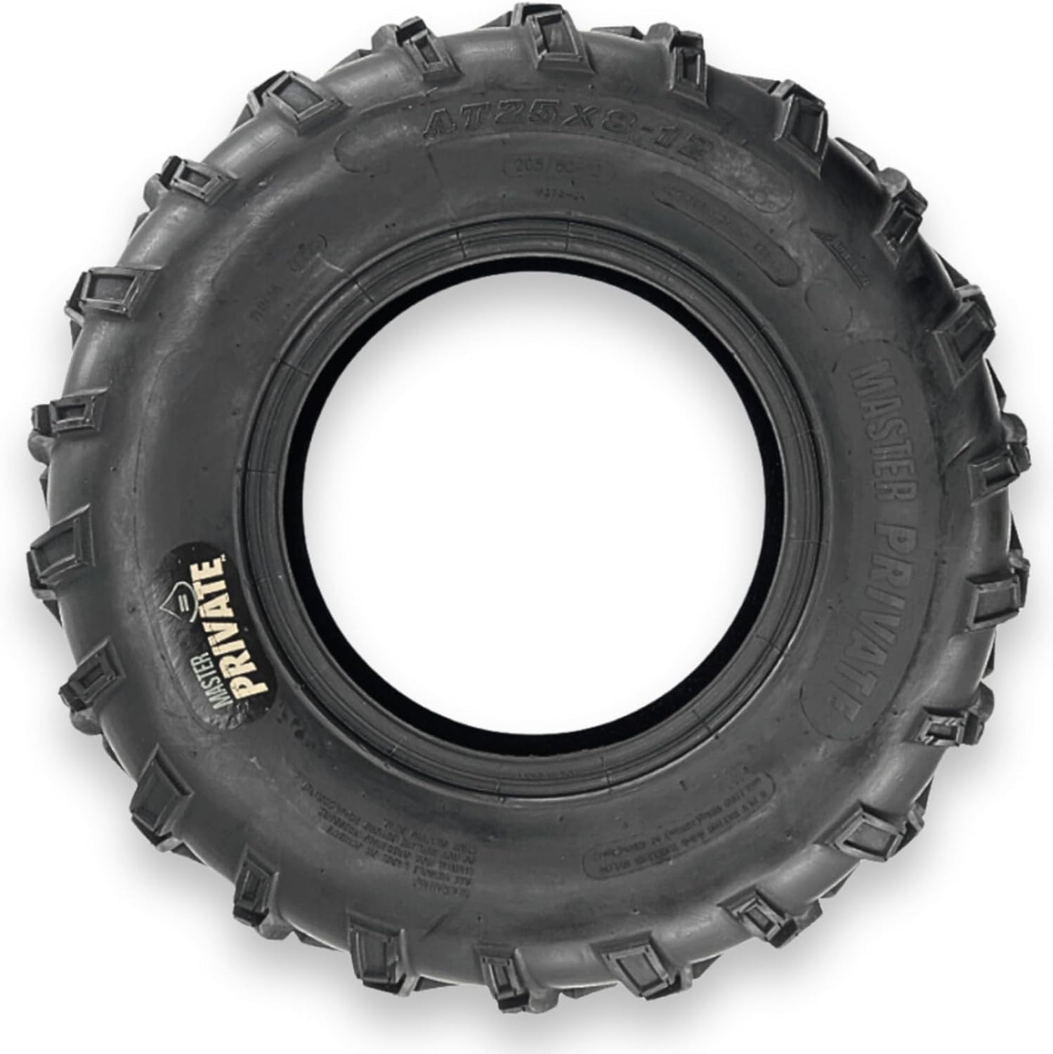 25X8.00-12 6P Tl Private Atv Tire (Tire Only)